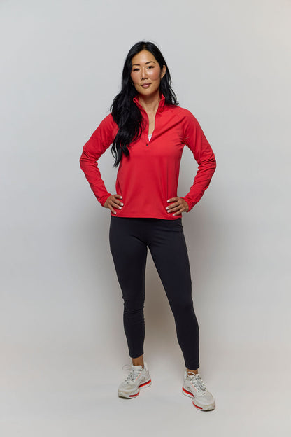 Foudy Mid-Weight Long Sleeve ½ Zip Top